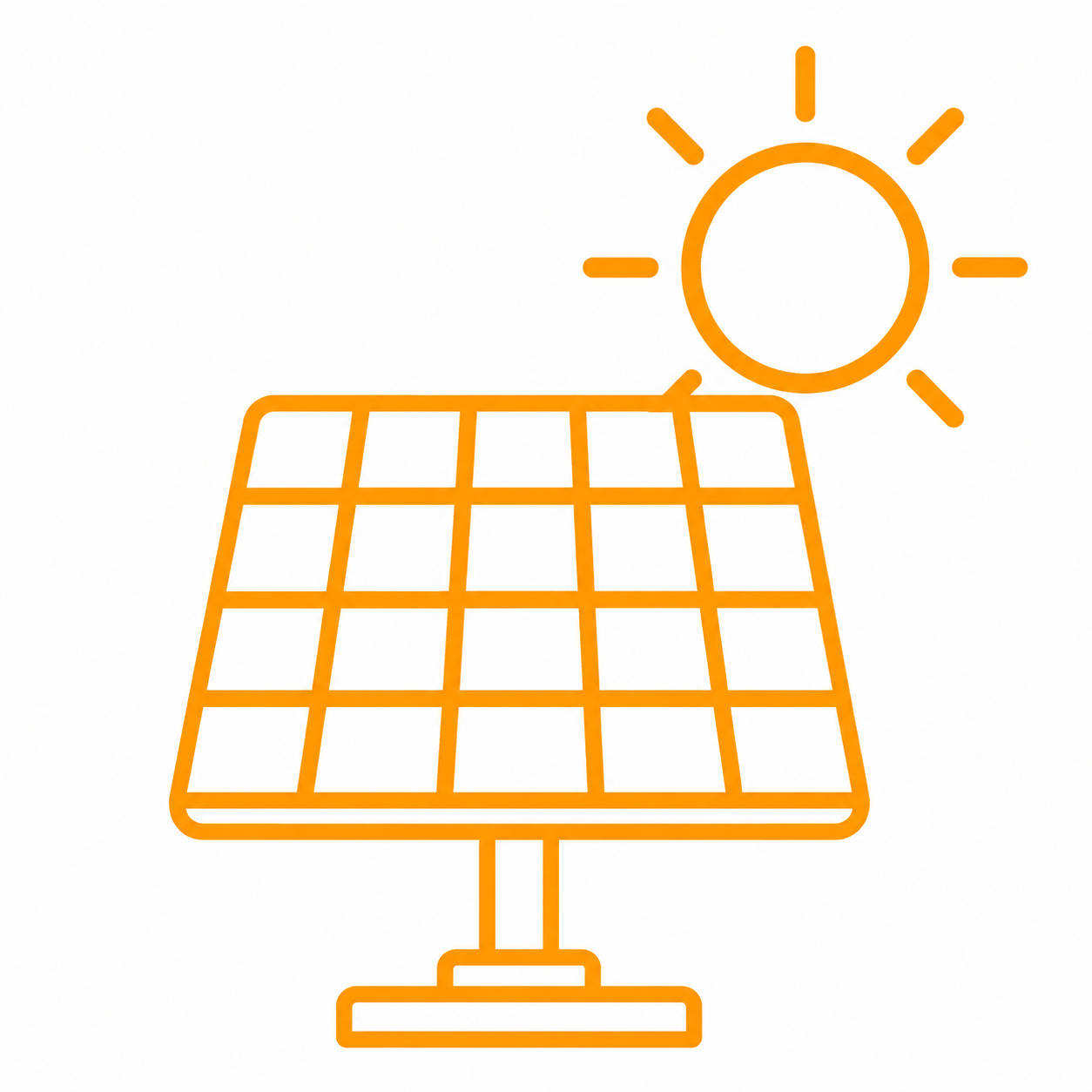 Ilustração de módulo solar